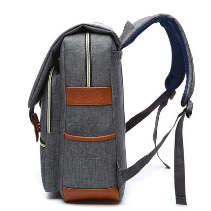 "Retro Revival: Stylish Unisex Canvas Backpacks for Travel, School, and Work"