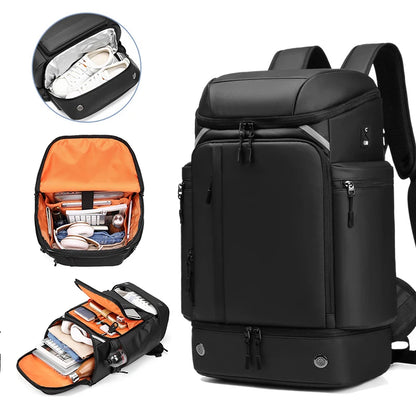 "Ultimate Adventure Companion: The Stylish 50L Backpack for Business and Leisure Travel"