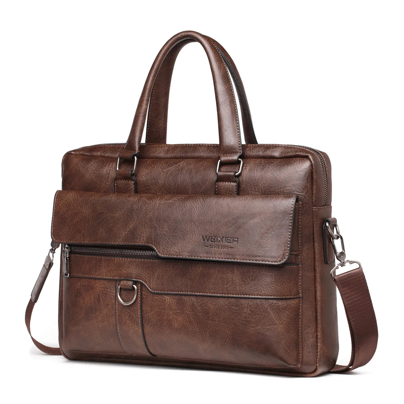 "Mastering Style and Function: Elevate Your Business Game with our Top-Quality PU Leather Men’s Briefcase"