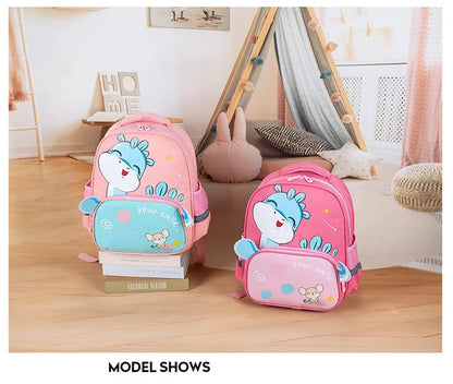 "Dino Fun on the Go: Adorable Cartoon Dinosaur Backpacks for Little Explorers"