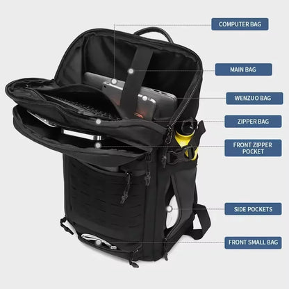 "Ultimate Adventure Companion: The 40L Large Capacity Backpack for Business and Travel"