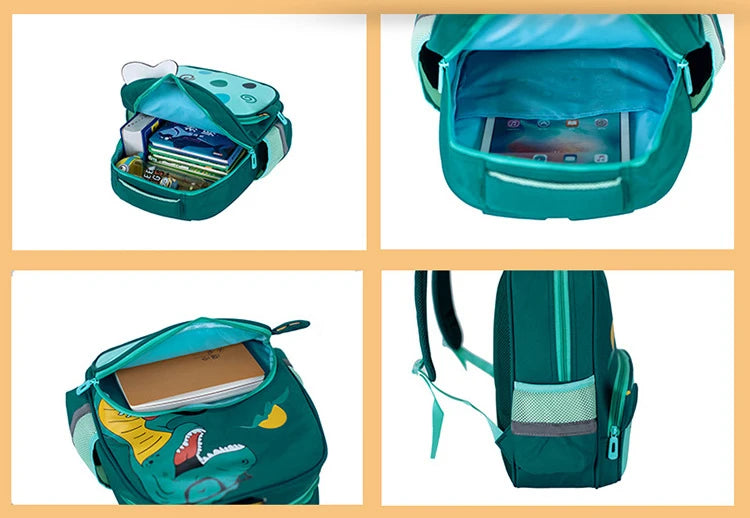 "Dino Fun on the Go: Adorable Cartoon Dinosaur Backpacks for Little Explorers"