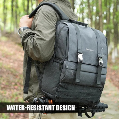 The Ultimate Waterproof Anti-Theft Camera Backpack with Tripod Stand and Laptop Compartment"