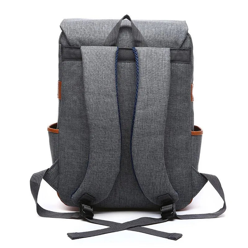 "Retro Revival: Stylish Unisex Canvas Backpacks for Travel, School, and Work"