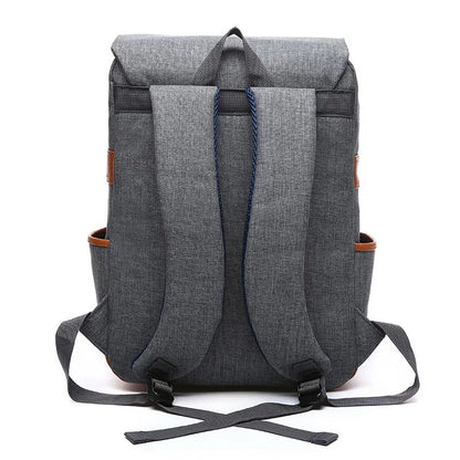 "Retro Revival: Stylish Unisex Canvas Backpacks for Travel, School, and Work"