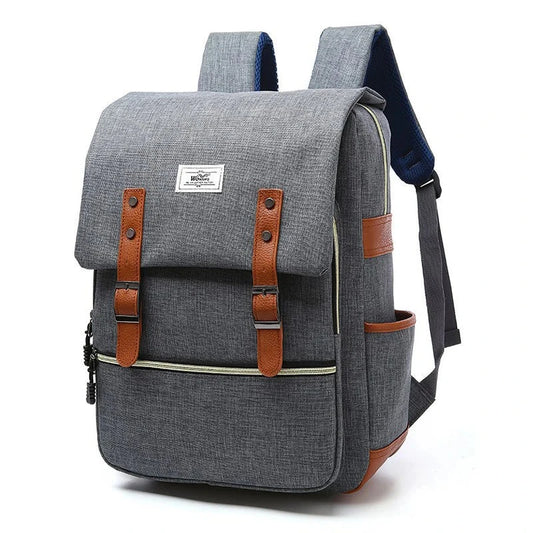 "Retro Revival: Stylish Unisex Canvas Backpacks for Travel, School, and Work"