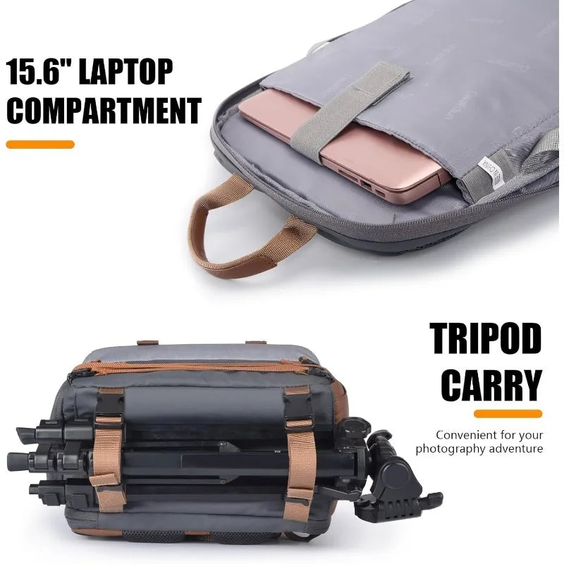 The Ultimate Waterproof Anti-Theft Camera Backpack with Tripod Stand and Laptop Compartment"