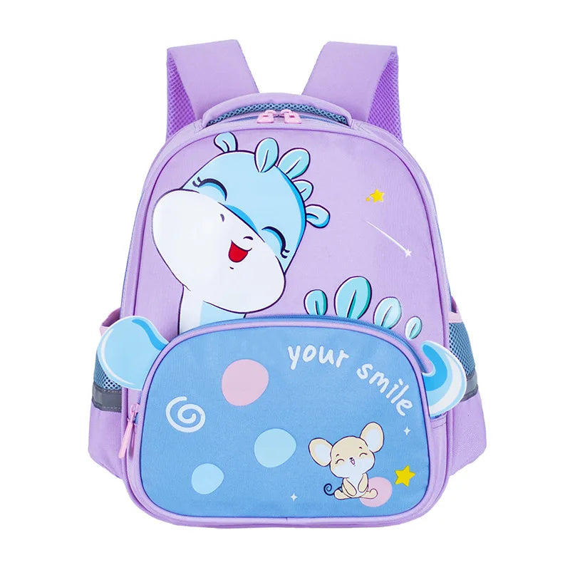 "Dino Fun on the Go: Adorable Cartoon Dinosaur Backpacks for Little Explorers"