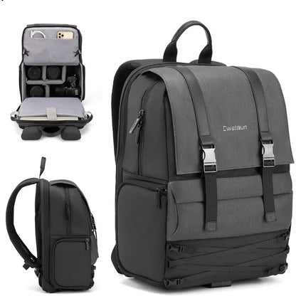 The Ultimate Waterproof Anti-Theft Camera Backpack with Tripod Stand and Laptop Compartment"