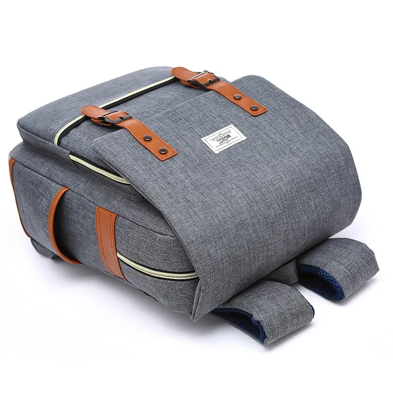 "Retro Revival: Stylish Unisex Canvas Backpacks for Travel, School, and Work"