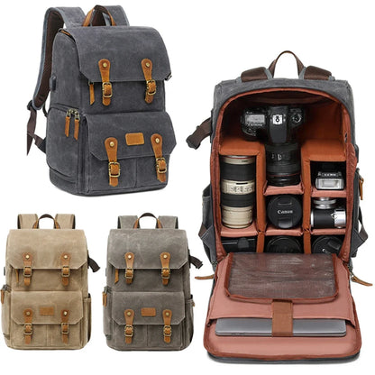 "Capture Everywhere: Stylish Backpack for Photographers on the Go"